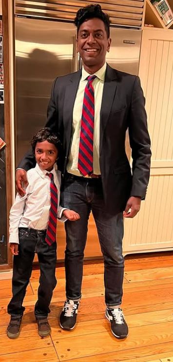 Vali Chandrasekaran with son