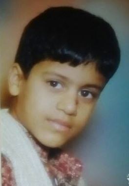 A childhood photo of Jai Moondra