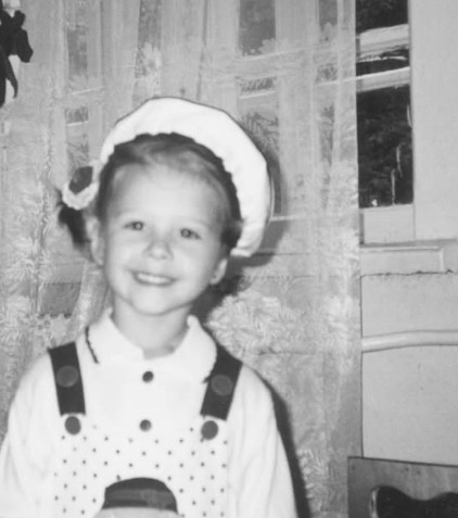 A childhood picture of Angela Nikolau