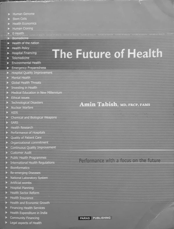 A cover of the book 'The Future of Health' (2004)