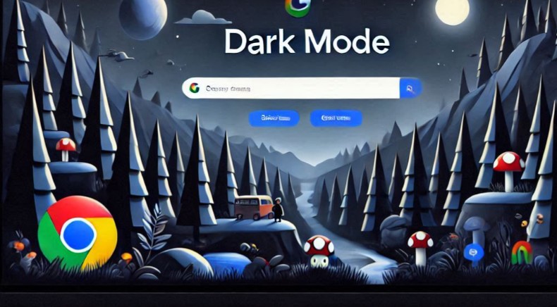 A picture of dark mode google chrome extension