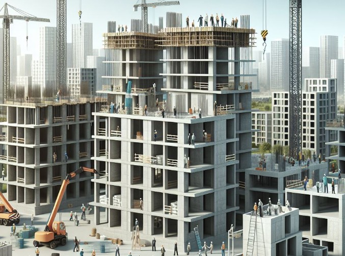 A picture showing use of Near-Zero Carbon Cement in new constructions