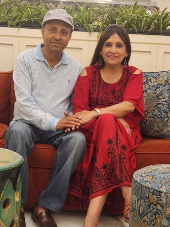 Barkha Trehan with Prakash Trehan