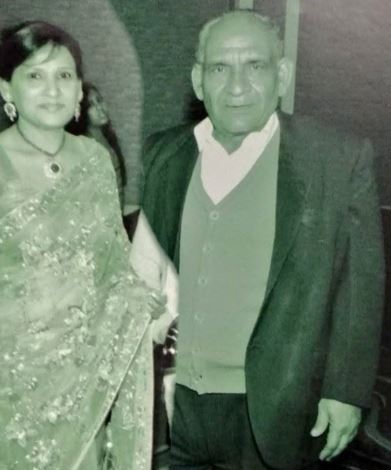 Barkha Trehan with her father