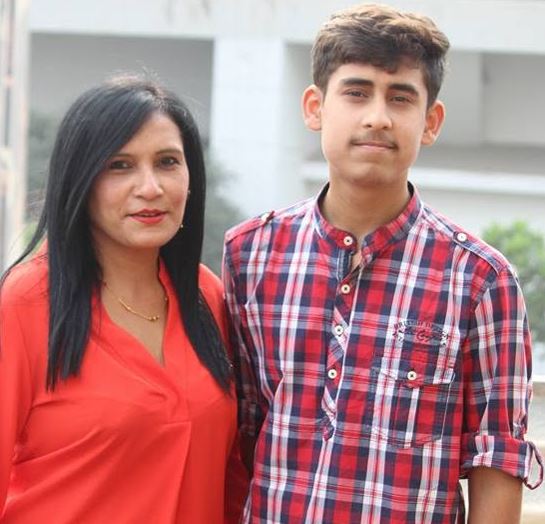 Barkha Trehan with her son, Yash