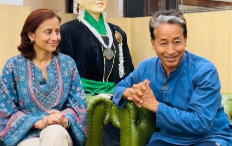 Gitanjali J Angmo and Sonam Wangchuk