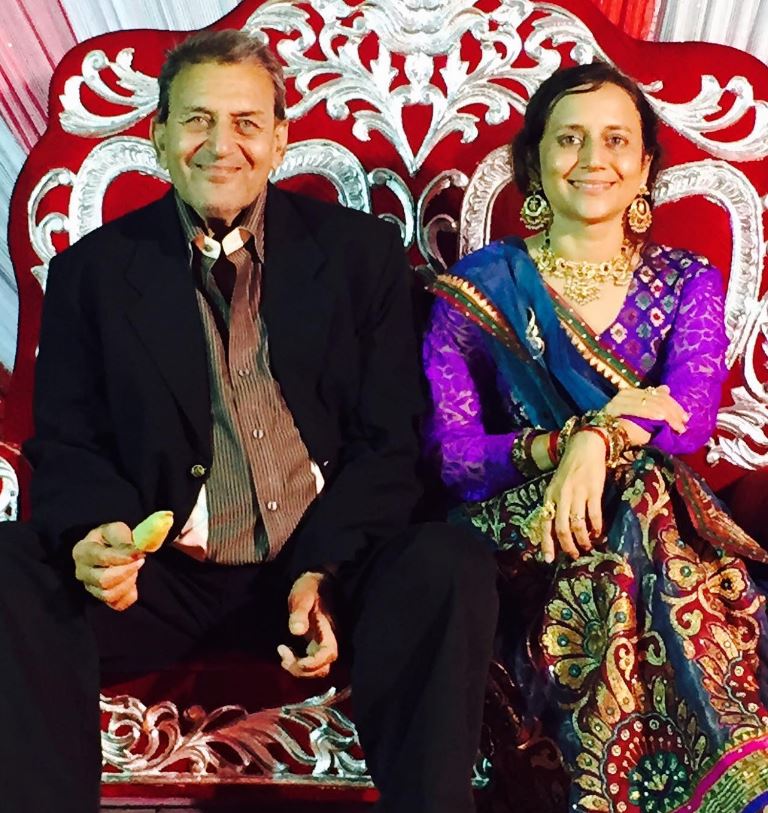 Gitanjali J Angmo with her father