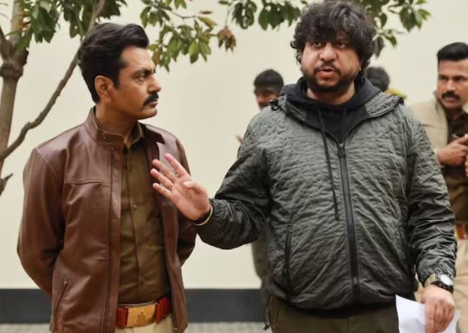 Honey Trehan with Nawazuddin Siddiqui on the set of film Raat Akeli Hai (2020)