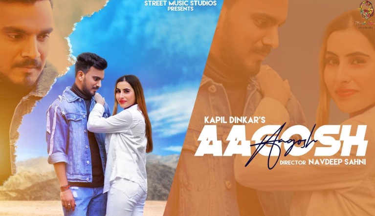Kapil Dinkar on the poster of the song Aagosh