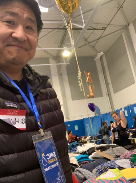 Mike Wann while serving as a SMC Cares volunteer