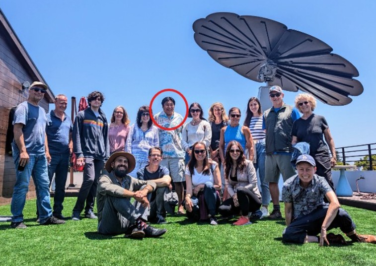 Mike Wann with his team during a Sustainability Tour of ASA with Santa Monica College (2024)