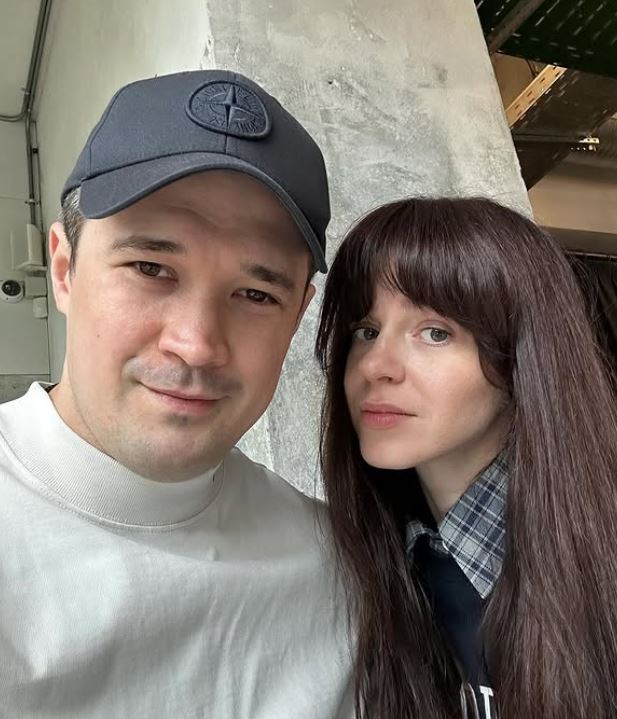 Mykhailo Fedorov with his wife