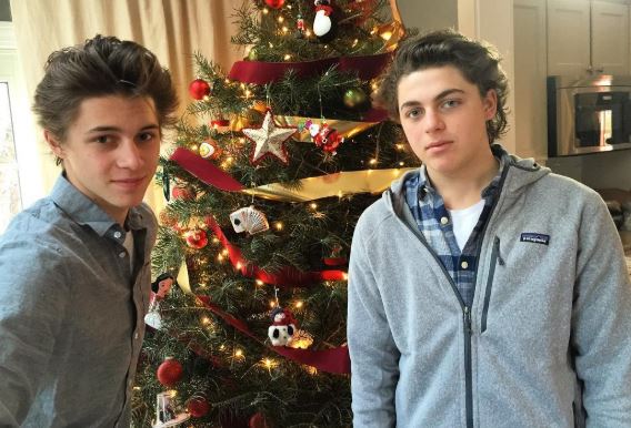 Myles Mantzaris (left) with his brother Logan