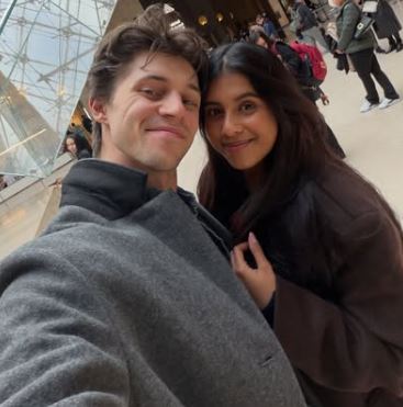 Myles Mantzaris with Dishani Chakraborty