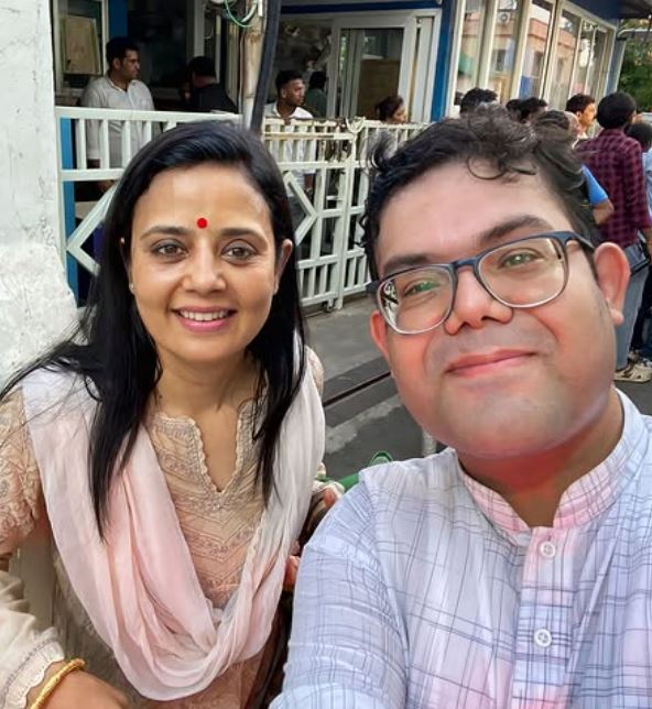 Nilanjan Das with Mahua Moitra