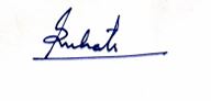 Ramesh Mhatre's signature