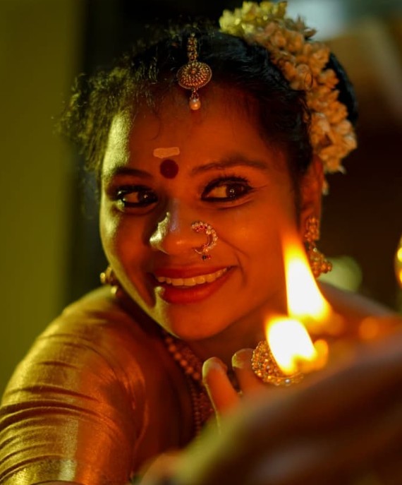 Roopashree Vorkady in a still from a theatre play
