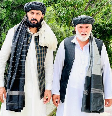 Shapoor Zadran with his father