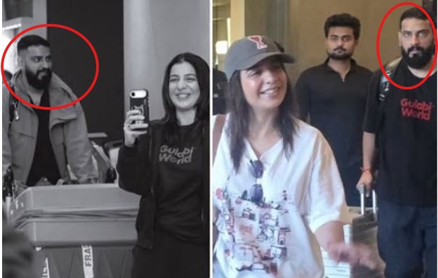 Shekhar Chaudhary with Jasmine Sandlas during her international tours