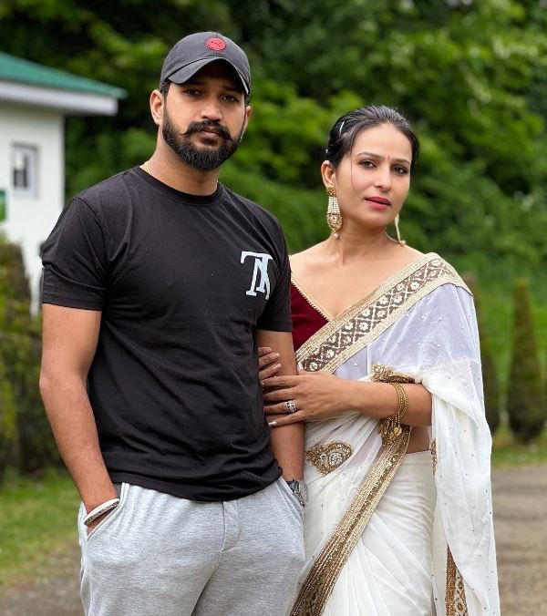 Sonia Sehrawat with her husband