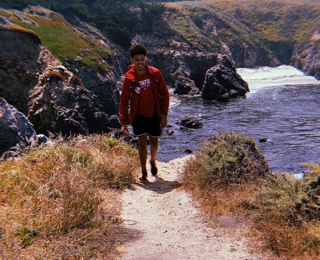 Spencer Jones while trekking