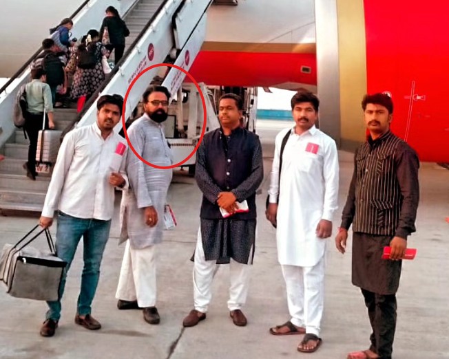 Taga Ram Bheel during a foreign with his group