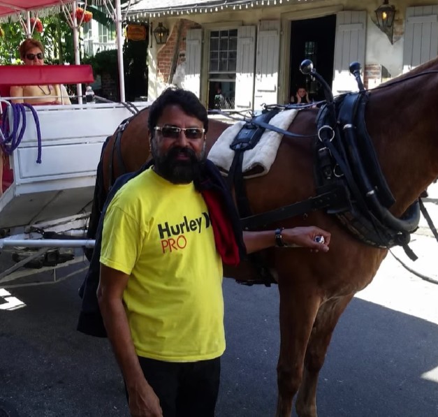 Taga Ram Bheel during a visit to America