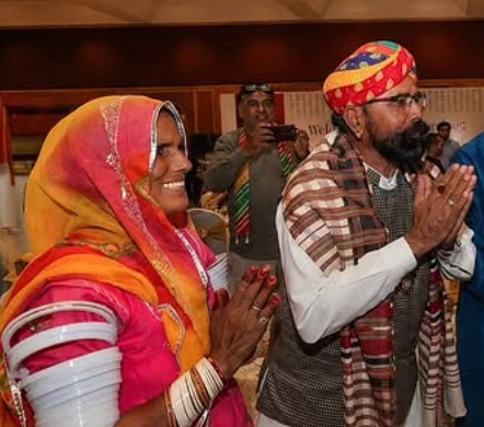 Taga Ram Bheel with his wife