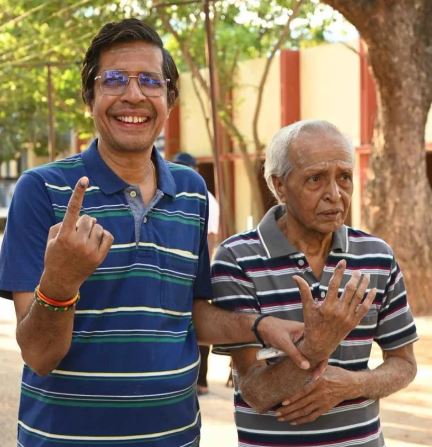 V. Kamakoti with his father
