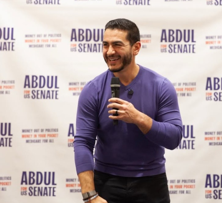 Abdul El-Sayed during his Senate campaigning