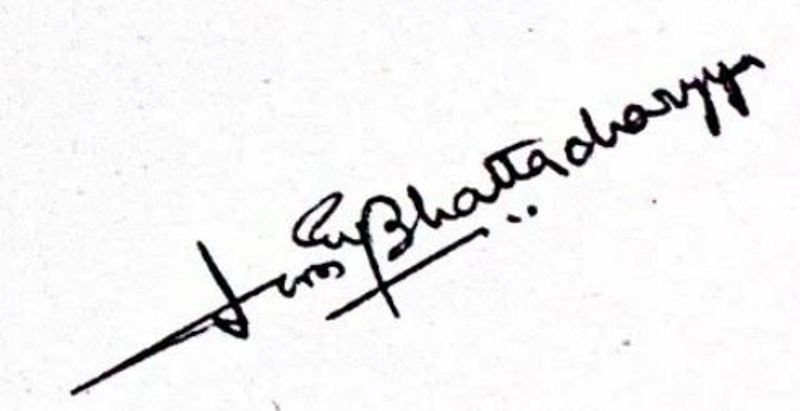 Amartya Bhattacharyya's signature