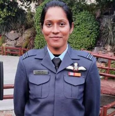 Bhawana Kanth during IAF training