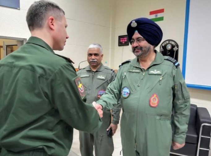 Birender Singh Dhanoa during a foreign visit