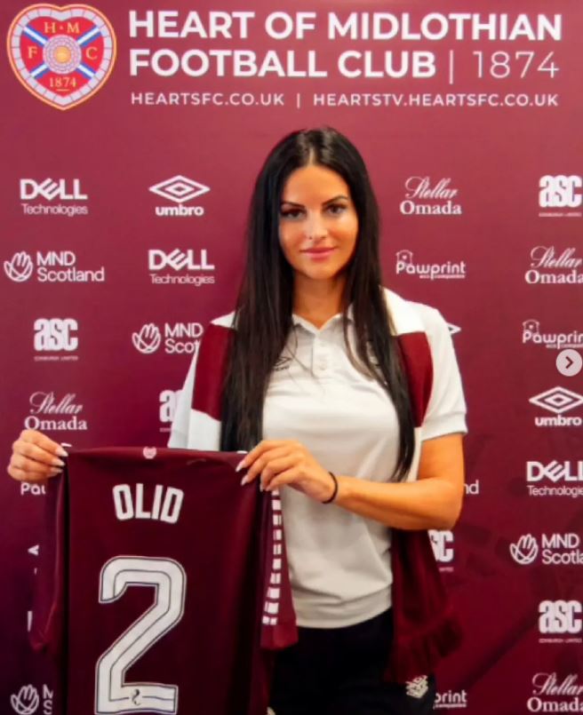 Eva Olid, when she was appointed manager of the women's team of Scottish side Heart of Midlothian