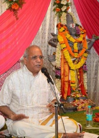 Garimella Balakrishna Prasad, while giving a stage performance