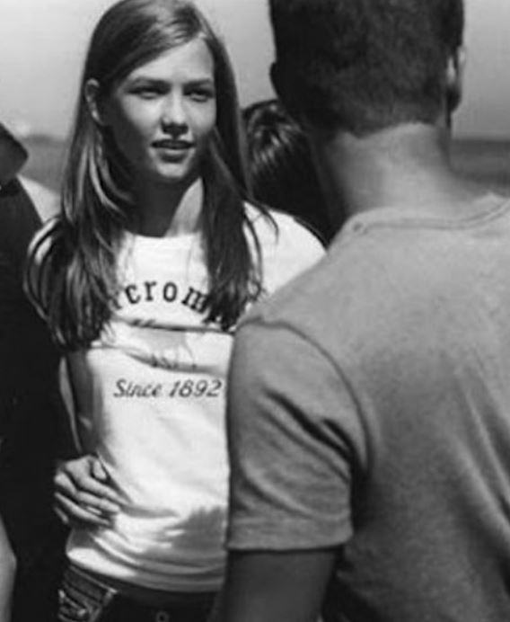 Karlie Kloss, as an Ambercrombie model
