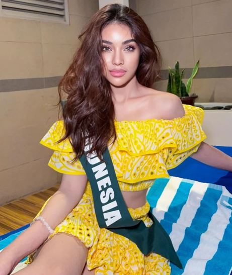 Putri Andriani Juficha during the Miss Indonesia 2025 beauty pageant