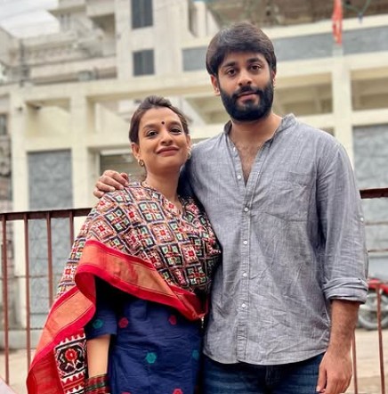 Teja Kalvakota with his sister