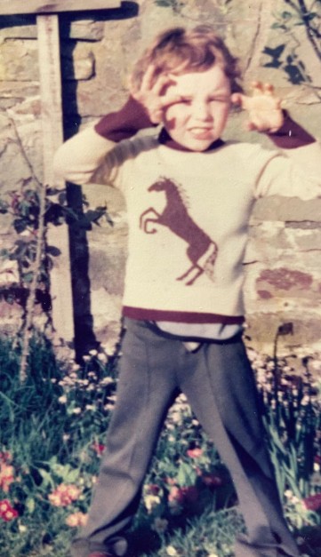 A childhood picture of Matthew Rhys