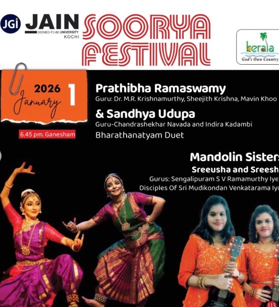 An invitation of a program at Soorya Festival