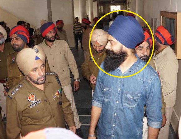 An old picture of Gurpreet Sekhon during a court proceeding in 2018