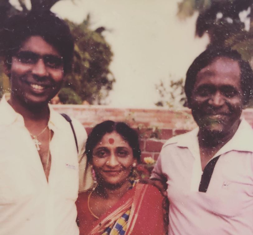 An old picture of Vijay Amritraj with his parents