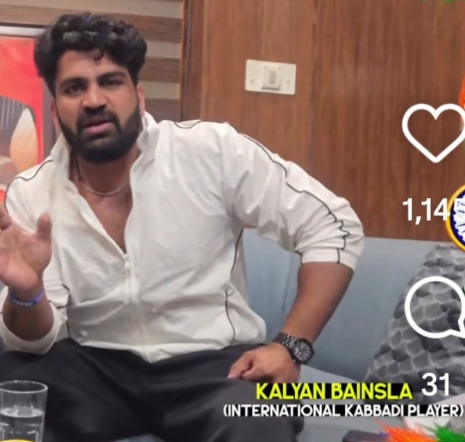 Kalyan Bainsla during a conversation on social media