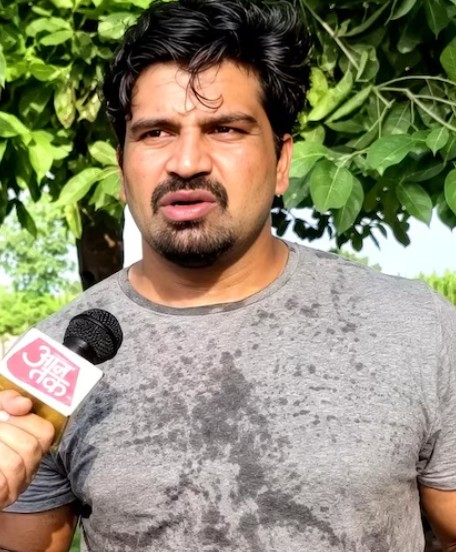 Kalyan Bainsla during a media talk