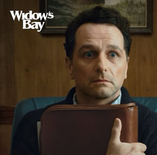 Matthew Rhys in a still from the television show Widow's Bay