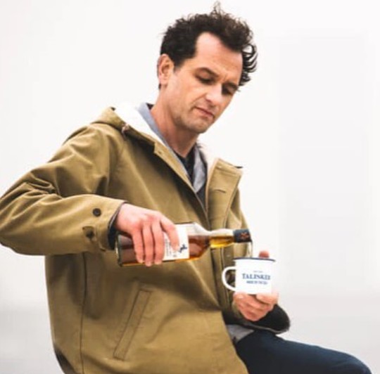 Matthew Rhys while enjoying an alcoholic beverage