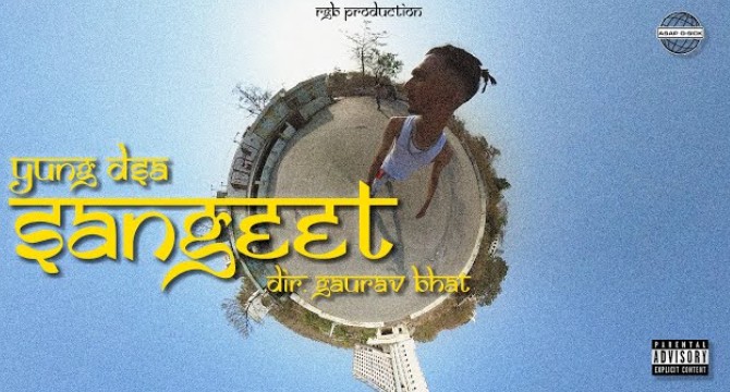 The poster of the song 'Sangeet' (2023)