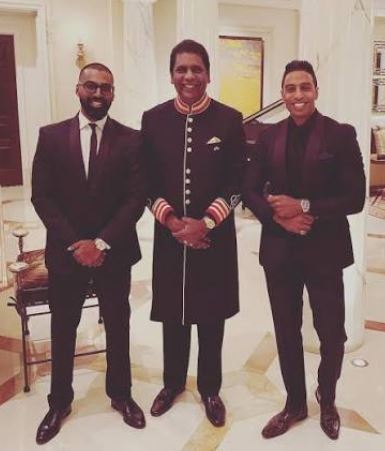 Vijay Amritraj with his sons