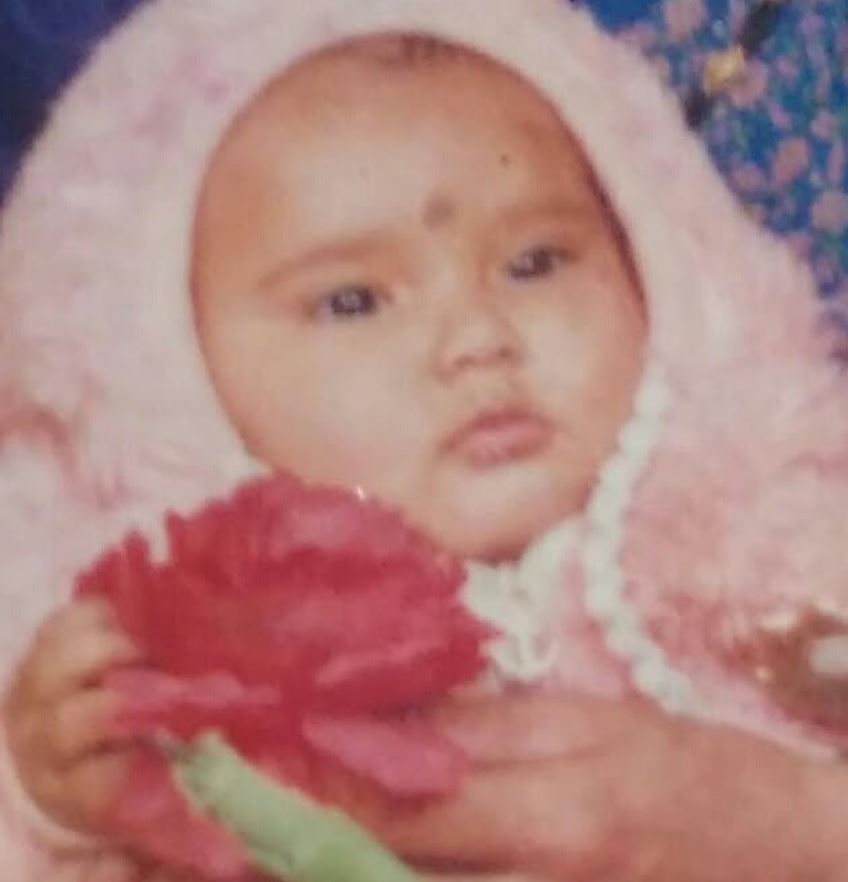 A childhood picture of Neha Bora