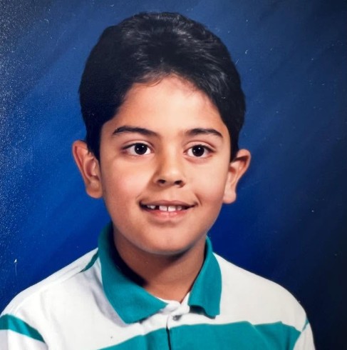 A childhood picture of Ranjeev Puri